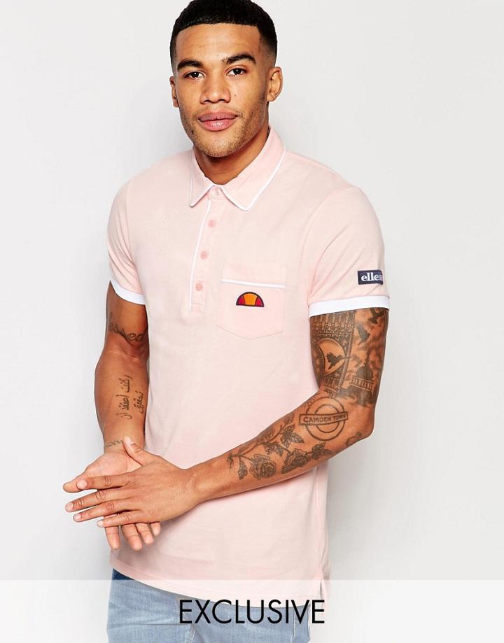 Ellesse L.s Polo Shirt - Pink