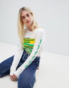 Adidas Skateboarding Long Sleeve T-shirt With Front And Arm Graphic - Multi