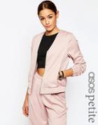 Asos Petite Clean Bomber Co-ord - Pink