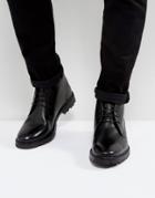 Base London Trojan Leather Desert Boots - Black