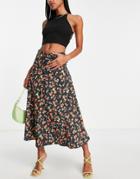 Trendyol Midi Skirt In Multi Floral