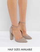 Asos Penalty Pointed High Heels - Gray