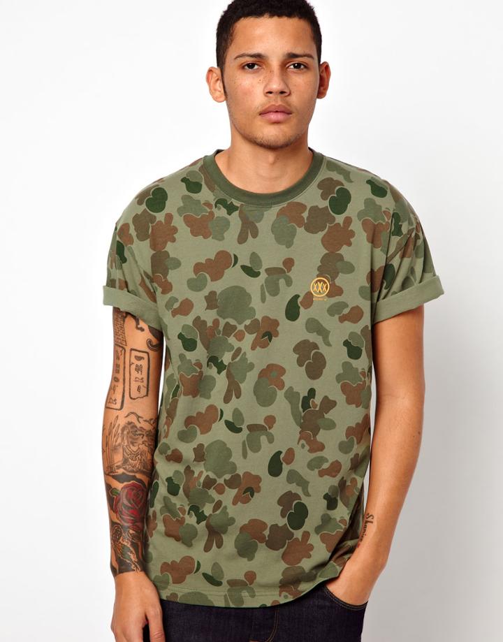 10 Deep T-shirt Printed Camo