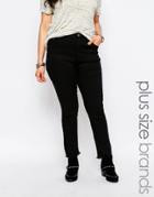 Alice & You Skinny Jean With Frayed Edge - Black