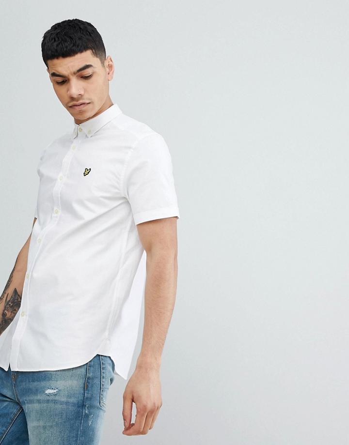 Lyle & Scott Short Sleeve Shirt In White - White