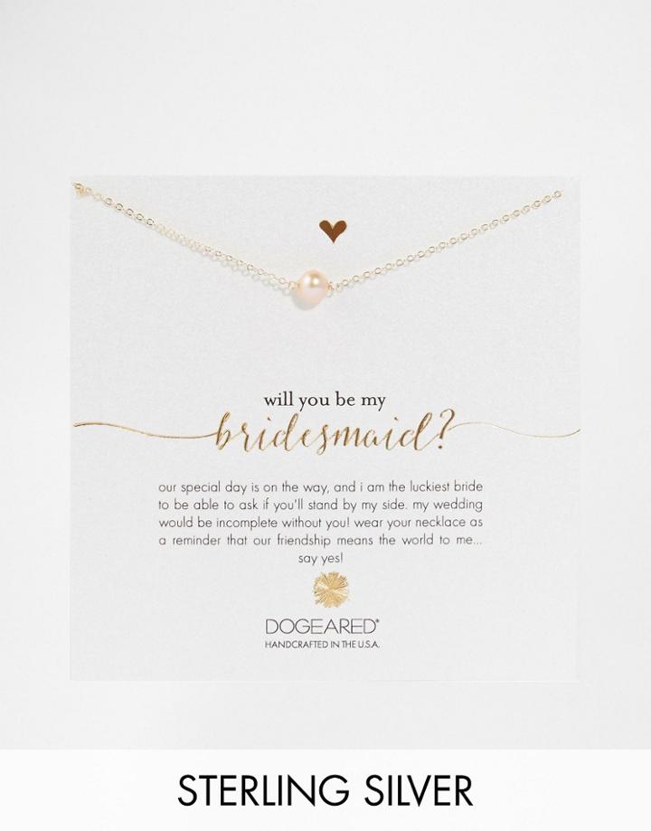 Dogeared Will You Be My Bridesmaid? Necklace - Gold