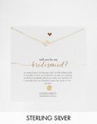 Dogeared Will You Be My Bridesmaid? Necklace - Gold
