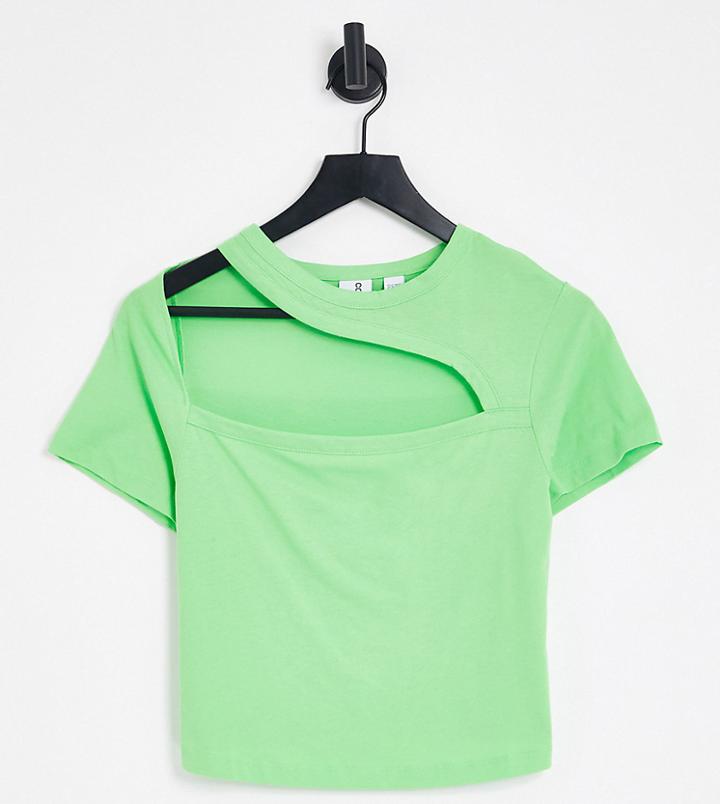 Collusion Plus Cut Out Top In Green