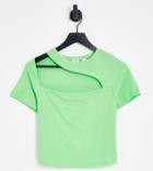 Collusion Plus Cut Out Top In Green