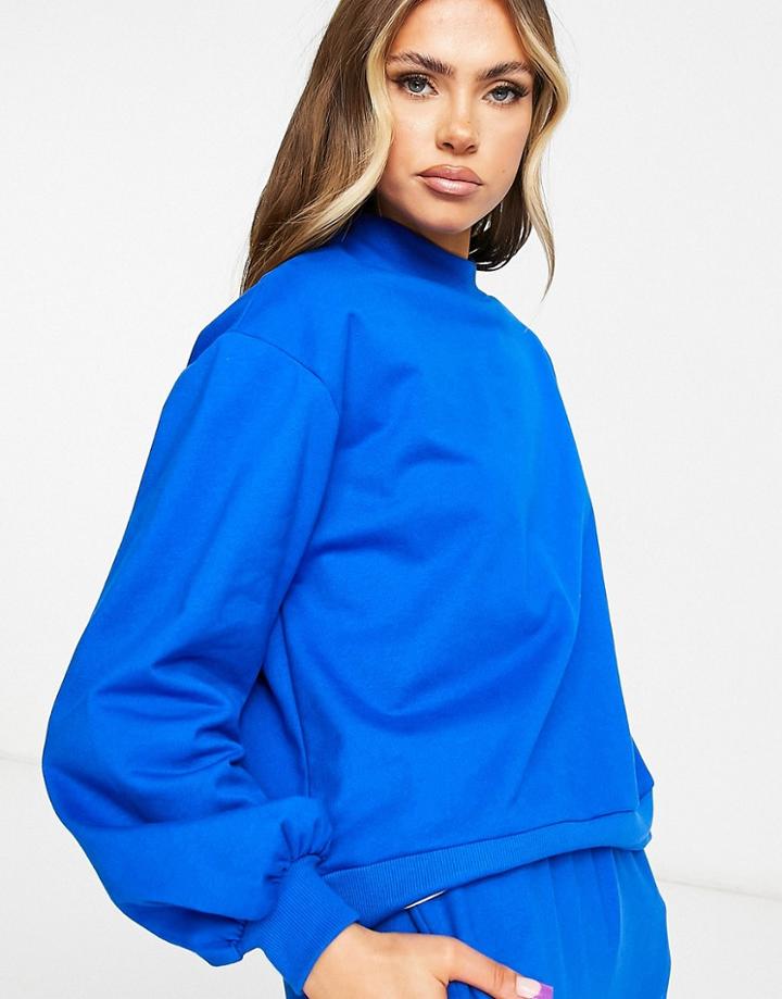 Asos Design Lounge Oversized Sweatshirt In Blue - Part Of A Set-blues