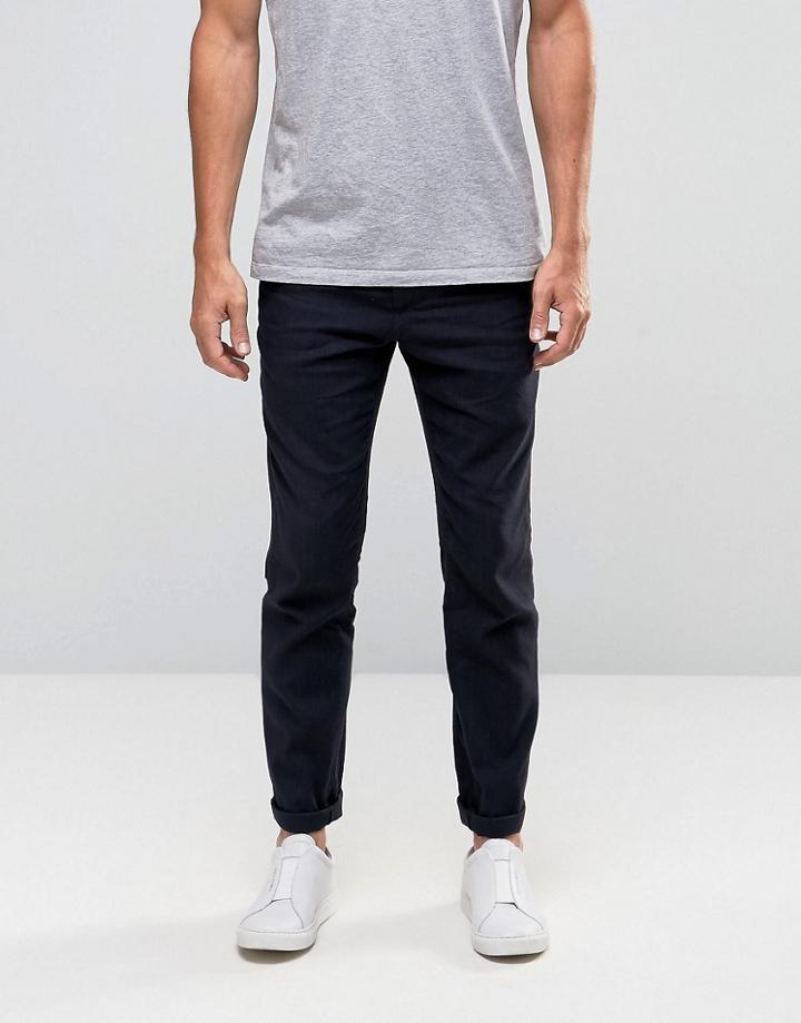 Minimum Oliver Linen Mix Pants - Blue