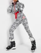 Asos 4505 Ski Skinny Ski Pants With Stirrup In Mono Animal-multi