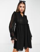 Na-kd Textured Mini Dress In Black