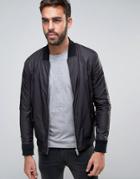 Boss Orange By Hugo Boss Reversible Bomber Jacket - Black
