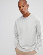 Weekday Jaxon Washed Sweatshirt - Gray