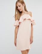Keepsake Bitter Sweet Dress With Frill - Pink