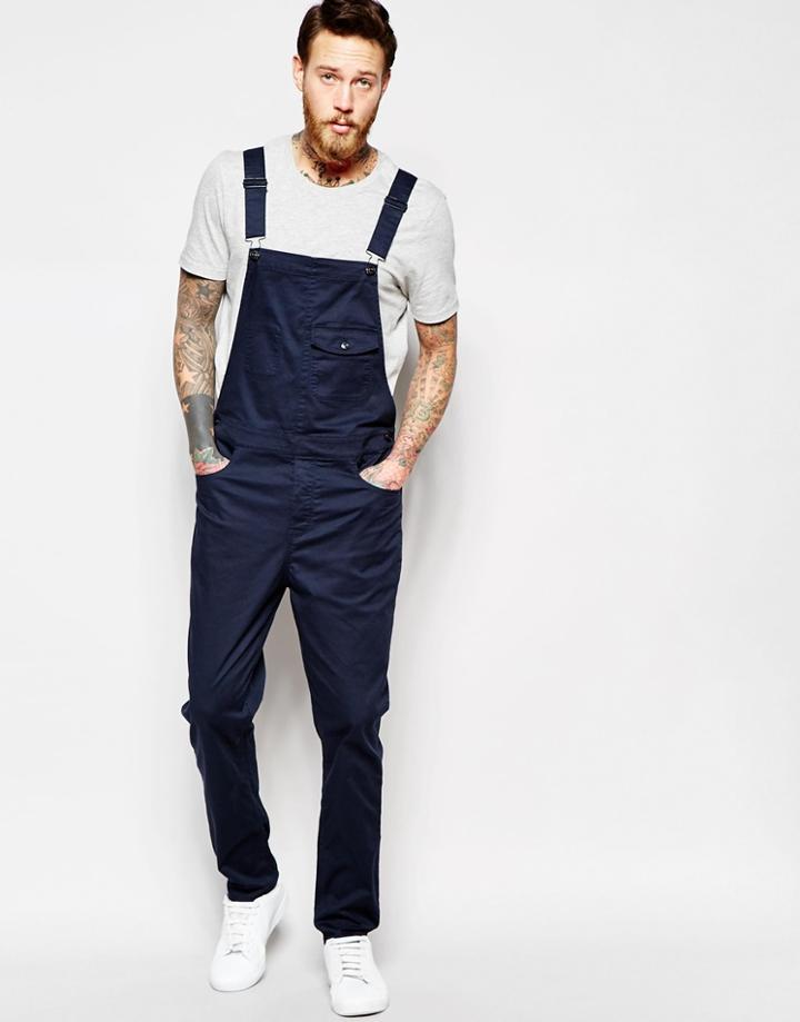 Asos Overalls In Navy - Navy