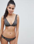 Blue Life Kutula Bikini Top - Gray