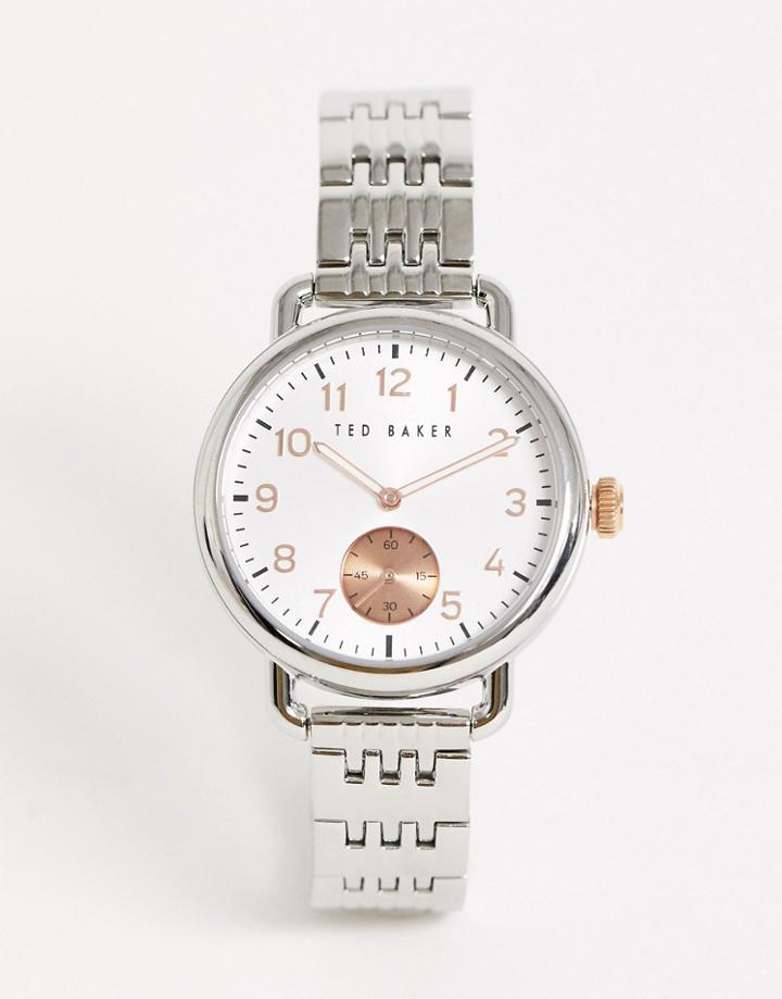 Ted Baker Hannahh Bracelet Watch In Silver
