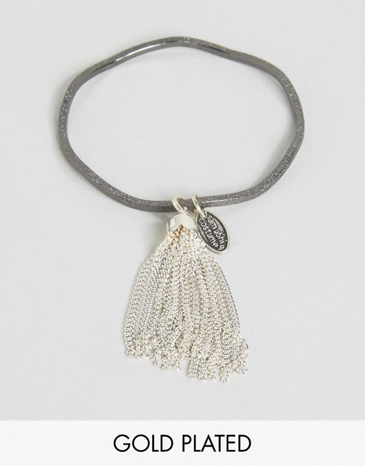 Sam Ubhi Bangle With Tassel Detail - Silver