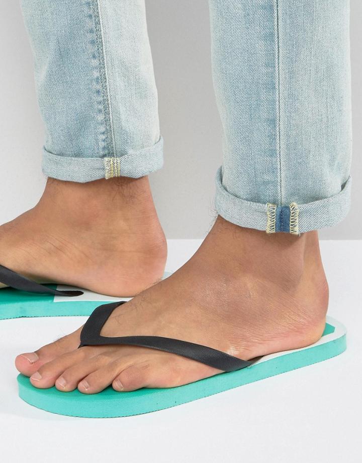Abuze Wasp Flip Flops - Green