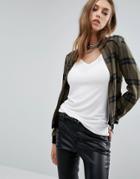 Noisy May Erik Bomber Jacket - Green