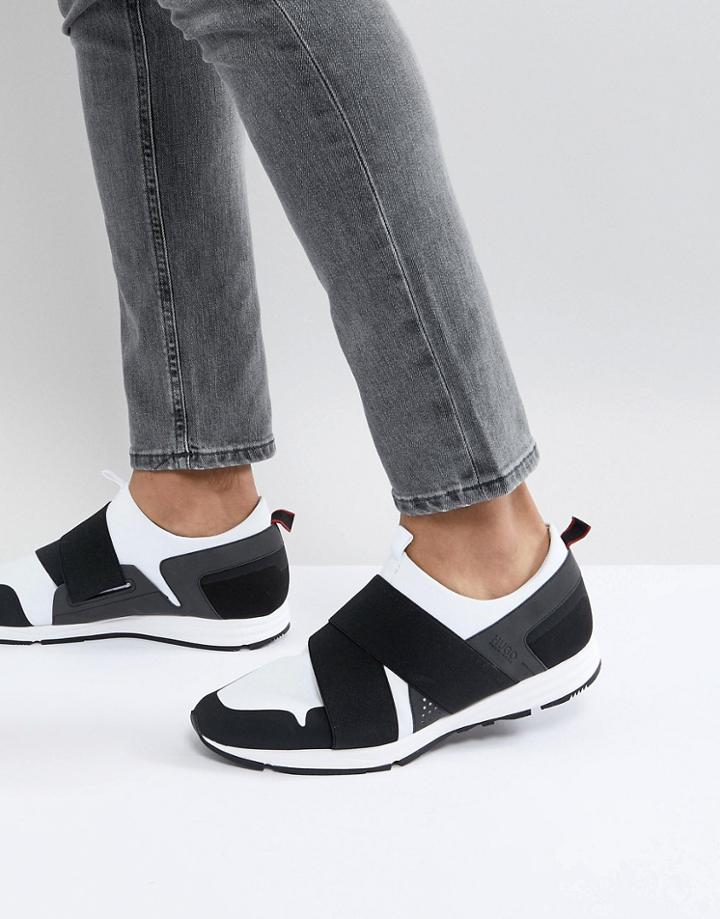 Hugo Hybrid Running Sneakers In White - White