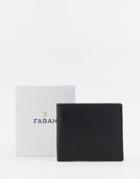 Farah Bi-fold Wallet In Black Leather - Black