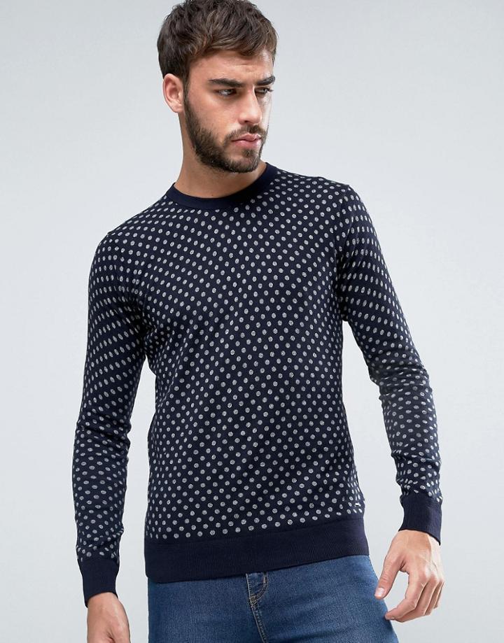 Scotch & Soda Cotton Pullover Sweater - Navy