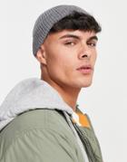 Consigned Logo Fisherman Beanie In Gray