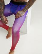 Asos 4505 Running Tights With Ombre Print - Multi