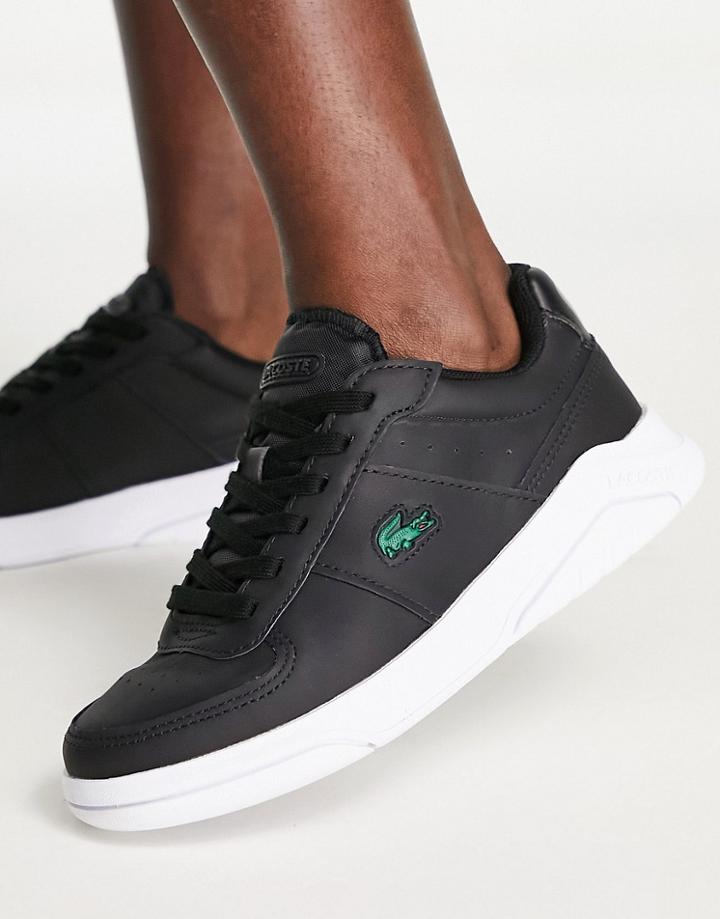 Lacoste Game Advance Sneakers In Black/white Sole