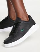Lacoste Game Advance Sneakers In Black/white Sole