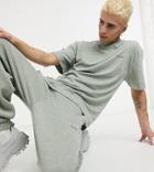 Collusion Oversized Sweatpants In Green Heather Fabric - Part Of A Set