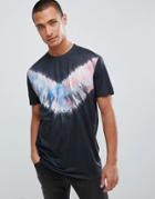 Asos Design Relaxed T-shirt With Tie Dye Wash - Gray