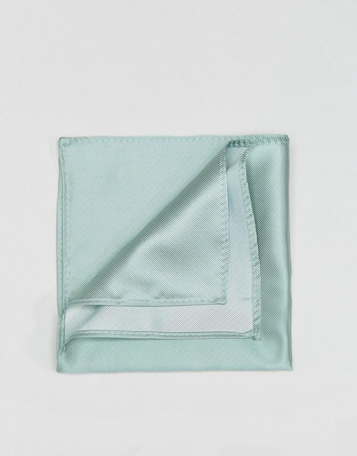 Asos Wedding Pocket Square In Mint - Green