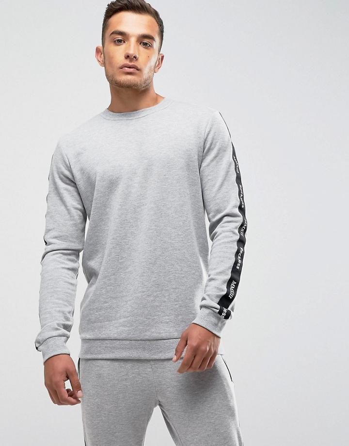 Only & Sons Sweatshirt With Arm Branding - Black