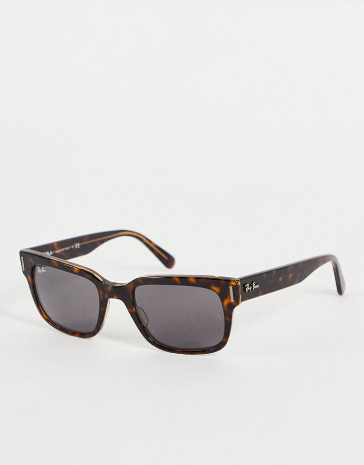 Ray-ban Unisex Jeffrey Square Sunglasses In Brown 0rb2190