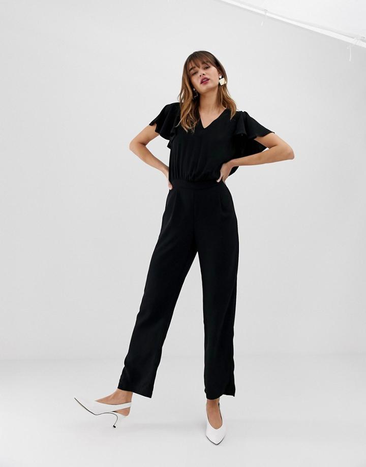 Vero Moda Aware Angel Sleeve Jumpsuit-black