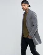 Troy Wool Blend Coat - Gray