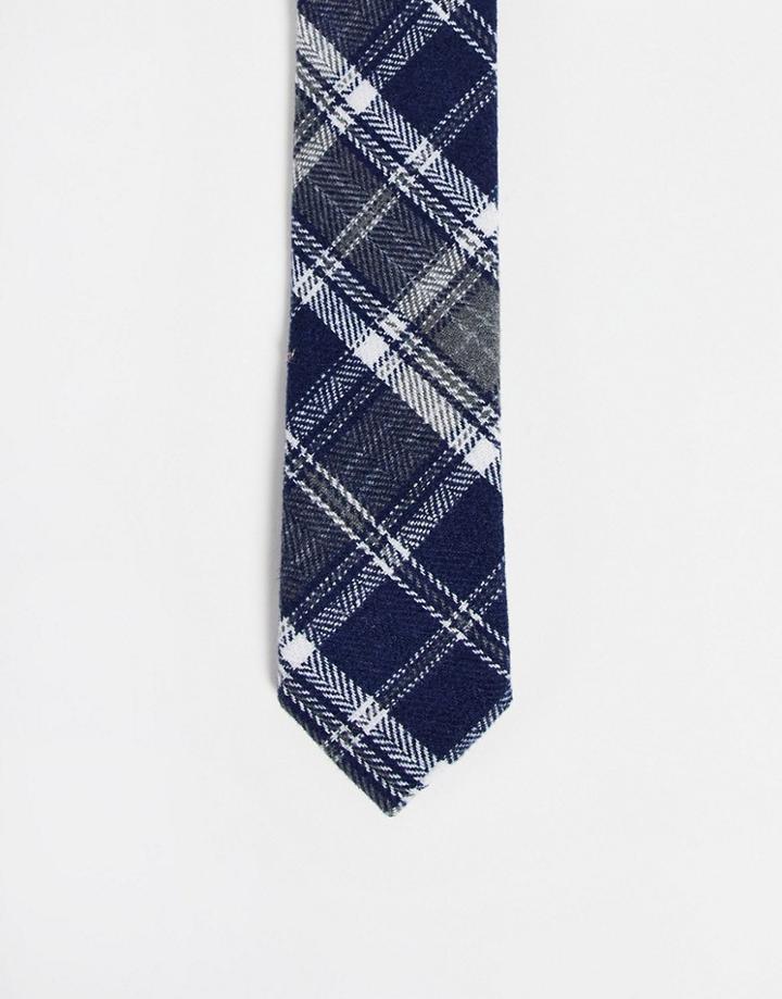 Gianni Feraud Flannel Check Tie-multi