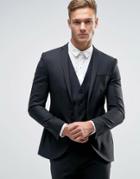 Noak Super Skinny Notch Suit Jacket - Black