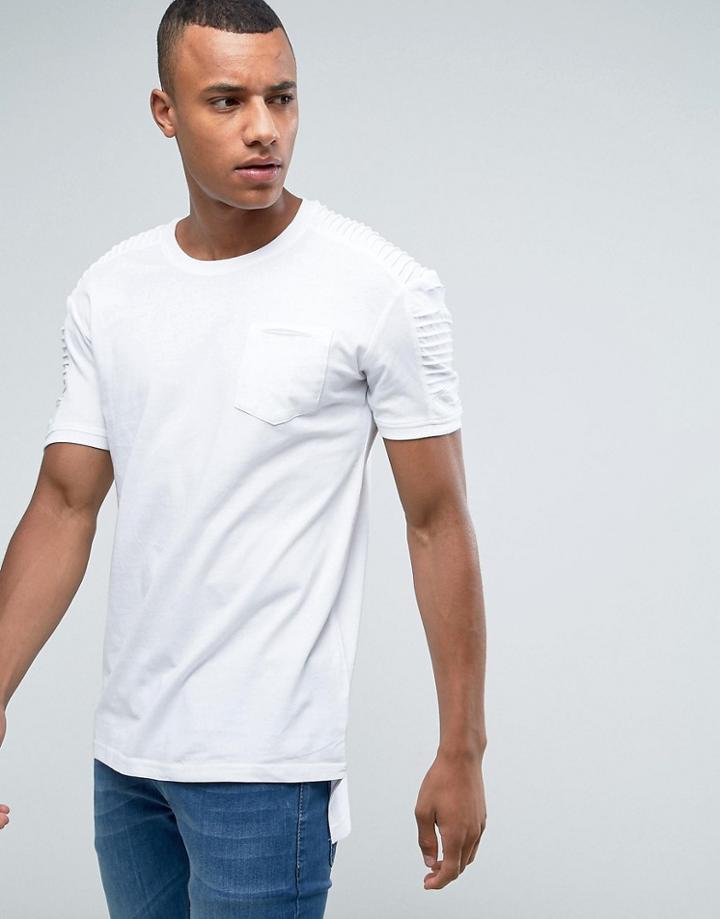 Loyalty And Faith T-shirt With Sleeve Detail - White