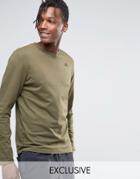 Kappa Long Sleeve T-shirt With Small Logo - Green