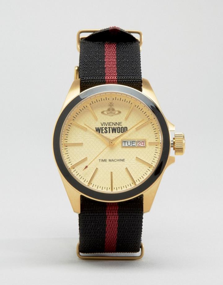 Vivienne Westwood Canvas Stripe Strap Watch - Multi