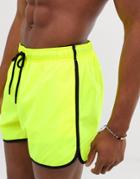 Brave Soul Neon Swim Short - Yellow