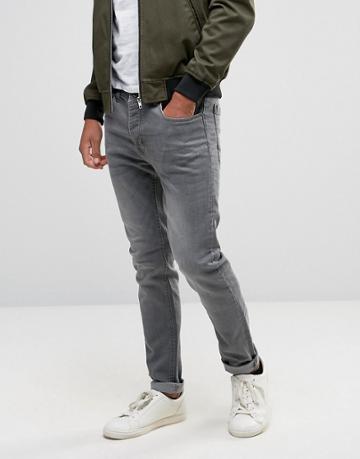 Threadbare Straight Fit Jeans - Gray