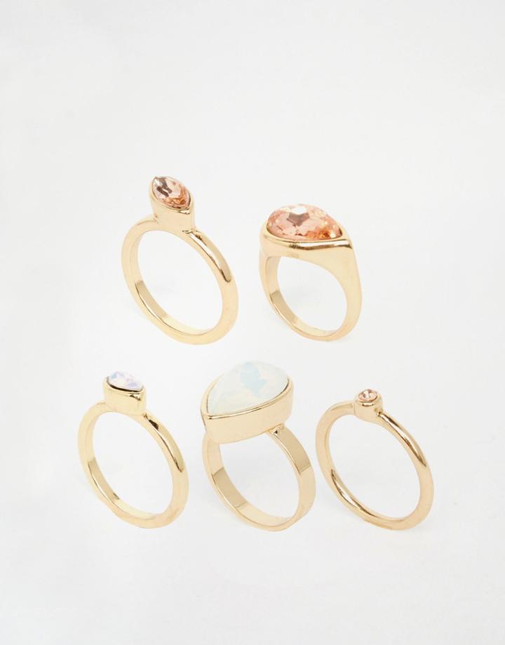 Aldo Prayviel Multipack Rings - Gold