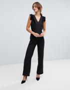 Y.a.s Shoulder Detail Jumpsuit-black