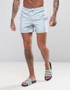 D Struct Swim Shorts With Mini Spot - Gray